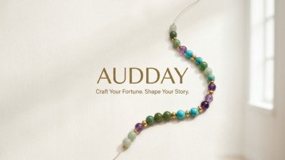 Modern energy jewelry by Audday with natural crystal bracelet design