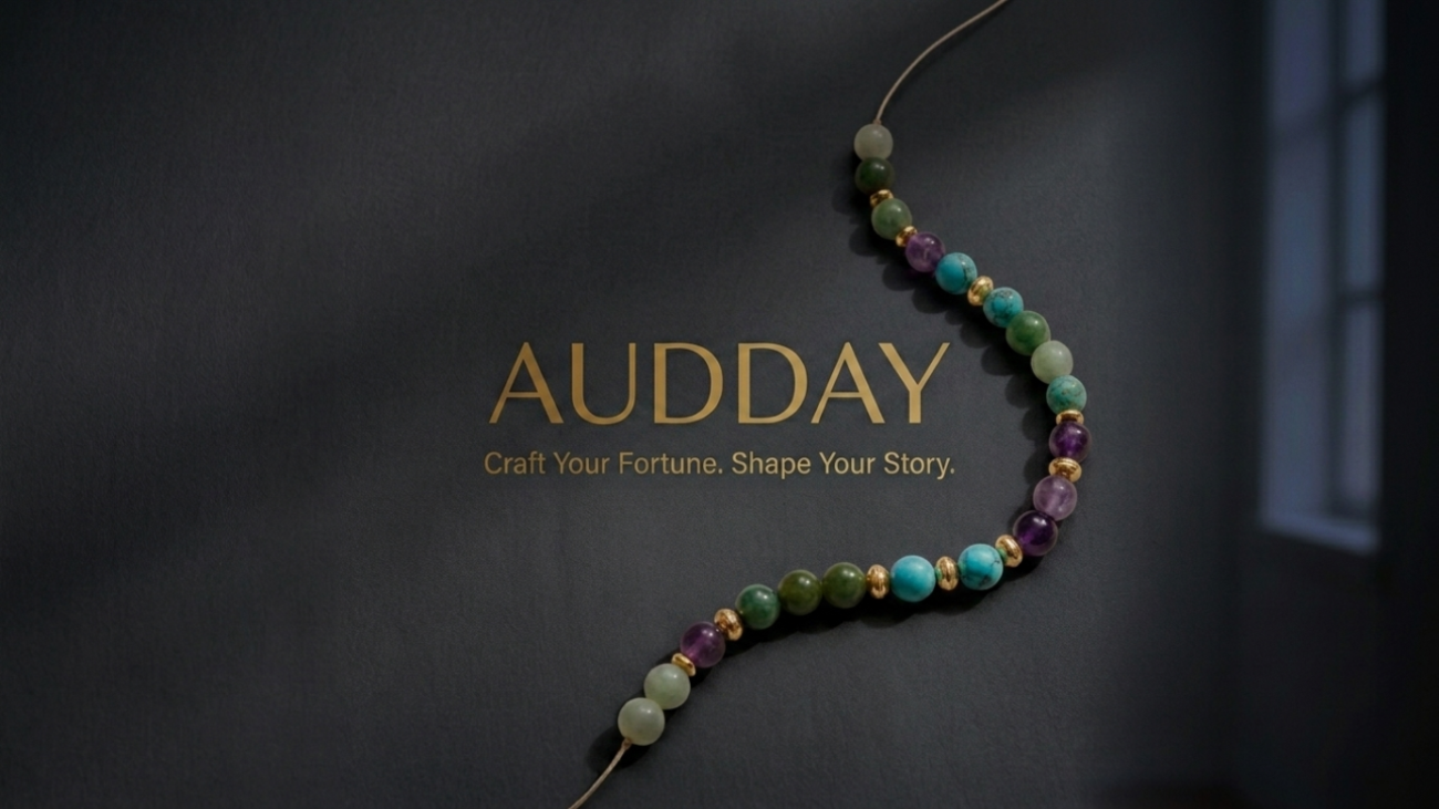 Audday energy jewelry brand story and crystal bracelet craftsmanship