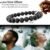 Men’s Hematite Bracelet Set Boho Multi - Tiger Eye/Matte Agate/Lava Rock Gifts for Birthday/Anniversary/Christmas - Image 2