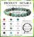 12PCS 8mm Natural Crystal Bracelets for Women Men Semi-Precious Gemstone Beaded Bracelets Round Beads Gemstones Stretch Yoga Bracelet - Image 6