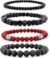Men’s Hematite Bracelet Set Boho Multi - Tiger Eye/Matte Agate/Lava Rock Gifts for Birthday/Anniversary/Christmas - Image 7