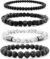 Men’s Hematite Bracelet Set Boho Multi - Tiger Eye/Matte Agate/Lava Rock Gifts for Birthday/Anniversary/Christmas - Image 8