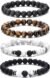 Tiger eye crystal bracelet for men with natural stone beads