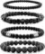 Men crystal bracelet set with tiger eye hematite and lava stone