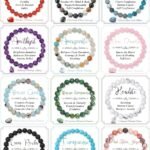 Natural crystal bracelet set with semi precious gemstone beads
