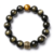 Audday Obsidian Mantra Bead Bracelet with Tiger's Eye Accent - Image 6