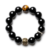 Audday Obsidian Mantra Bead Bracelet with Tiger's Eye Accent - Image 7