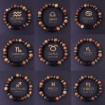 Zodiac crystal bracelet with tiger eye and jasper stones