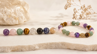 Custom gemstone bracelets styled for men and women